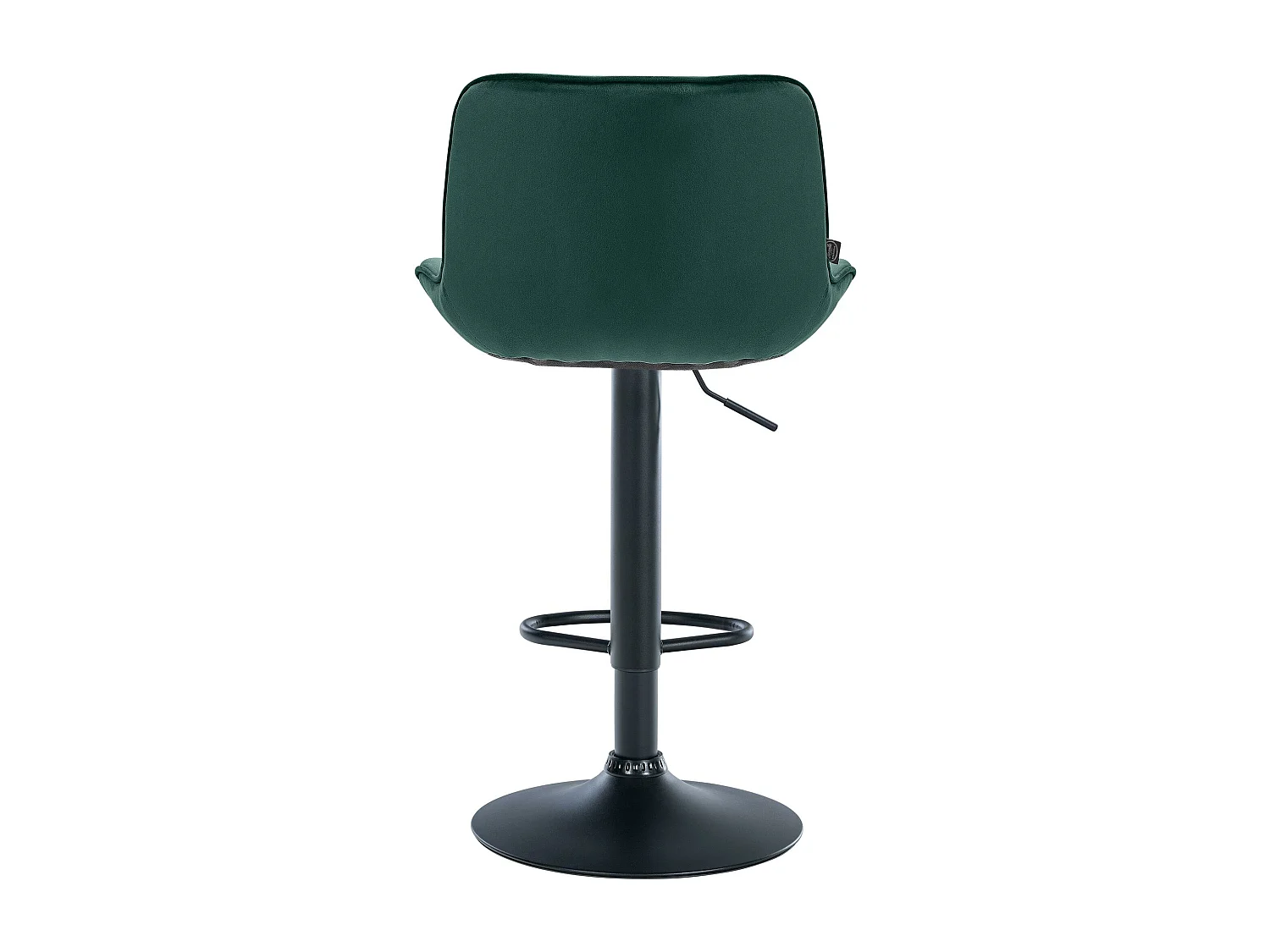 Tabouret de bar - Velours & Noir - Vert - Vonore