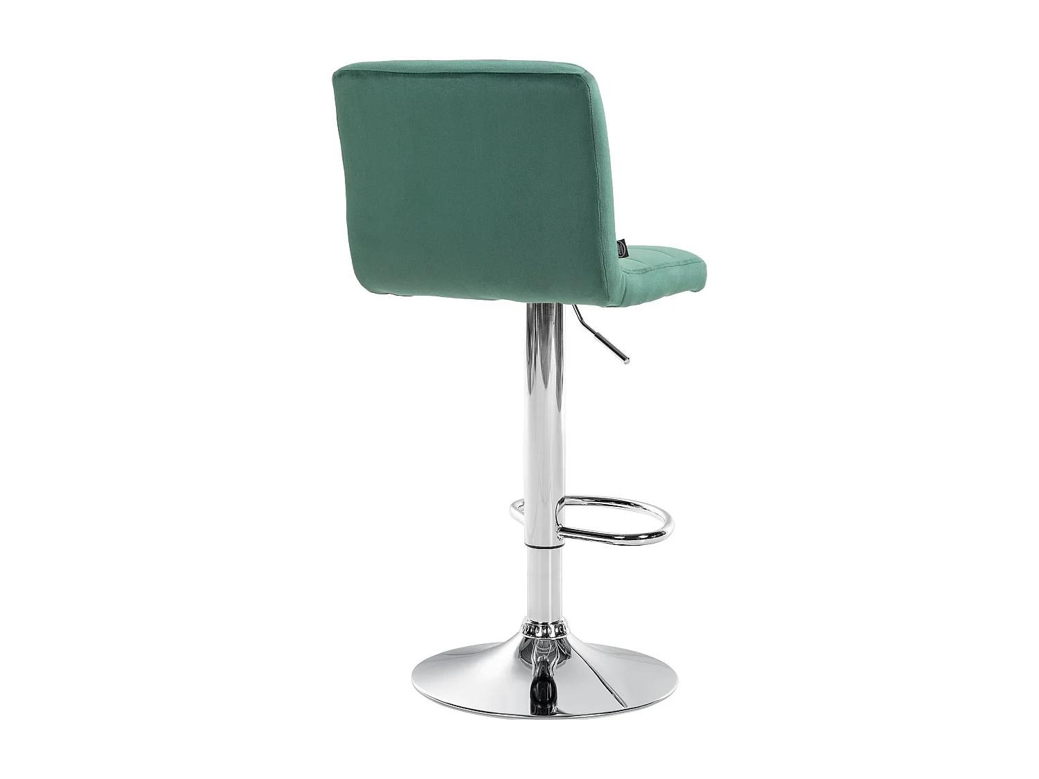 Lot de 2  Tabouret de bar - Velours & Chrome - Vert - Peru