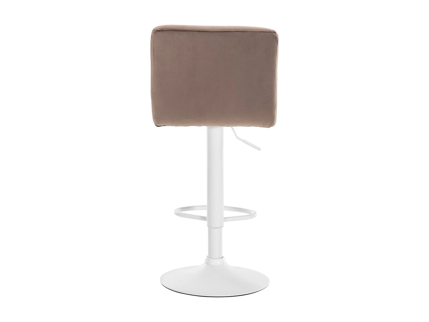 Lot de 2  Tabouret de bar - Velours & Blanc - Marron - Peru