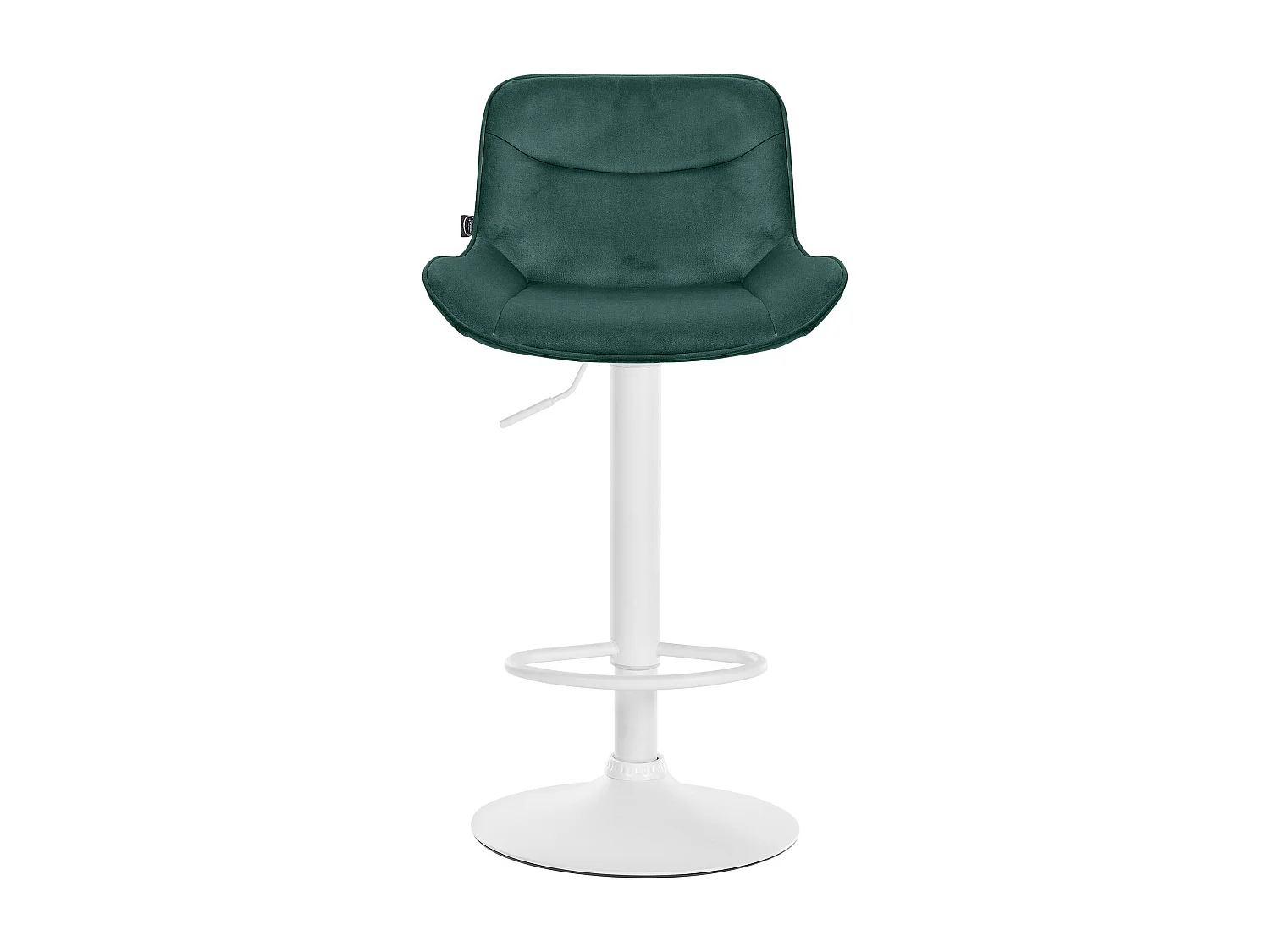 Lot de 2  Tabouret de bar - Velours & Blanc - Vert - Vonore