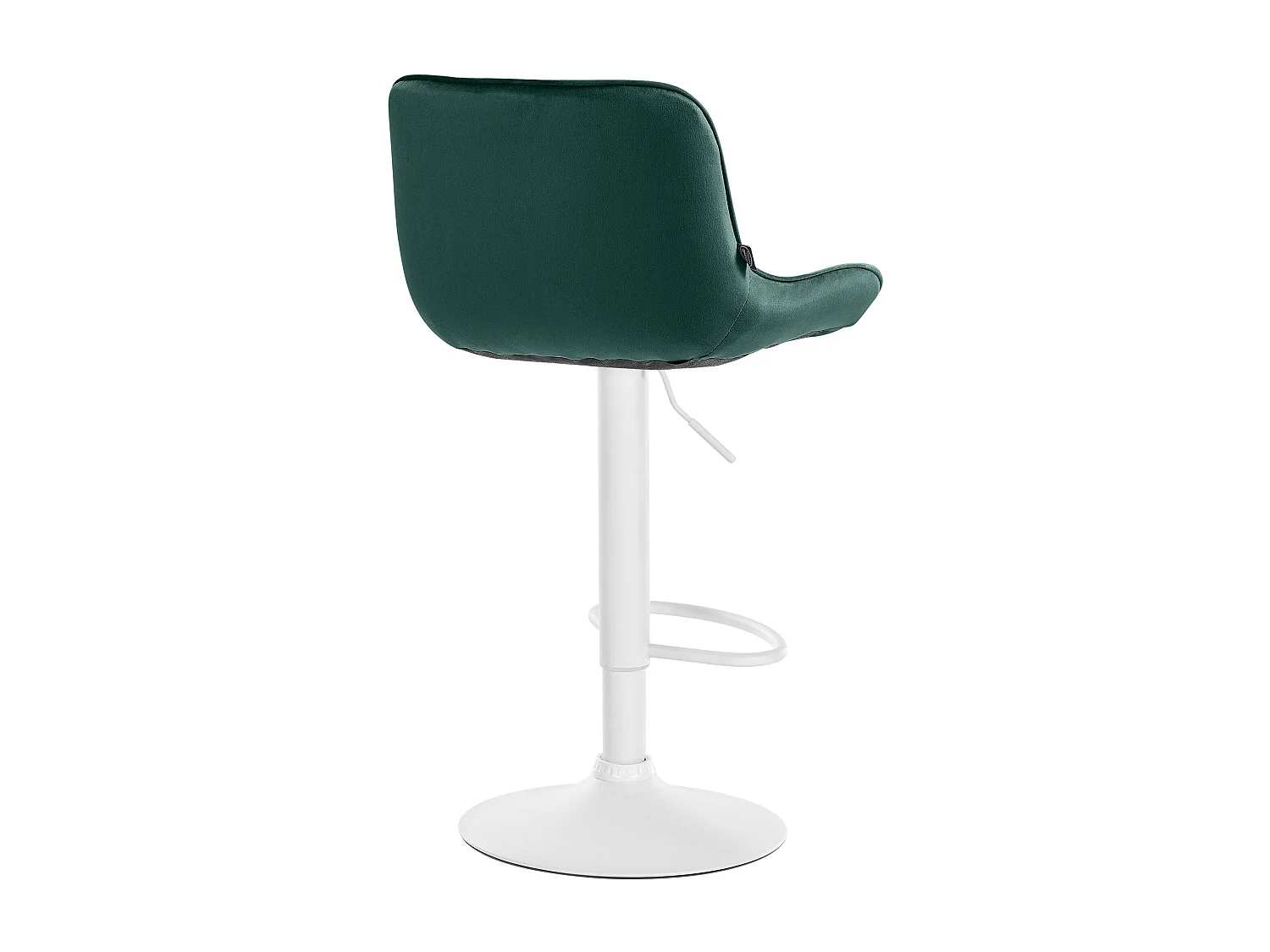 Lot de 2  Tabouret de bar - Velours & Blanc - Vert - Vonore
