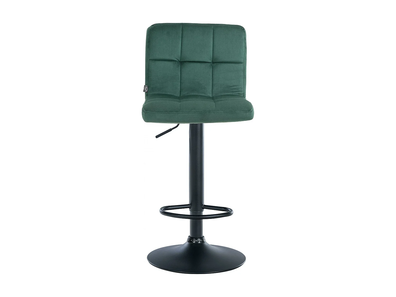 Lot de 2  Tabouret de bar - Velours & Noir - Vert - Peru