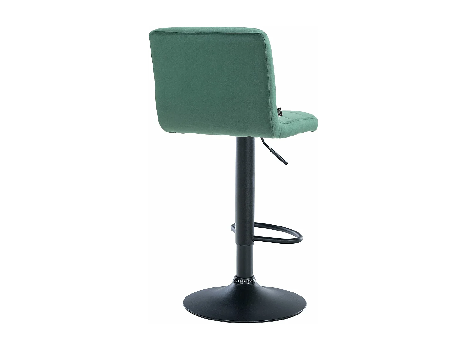 Lot de 2  Tabouret de bar - Velours & Noir - Vert - Peru