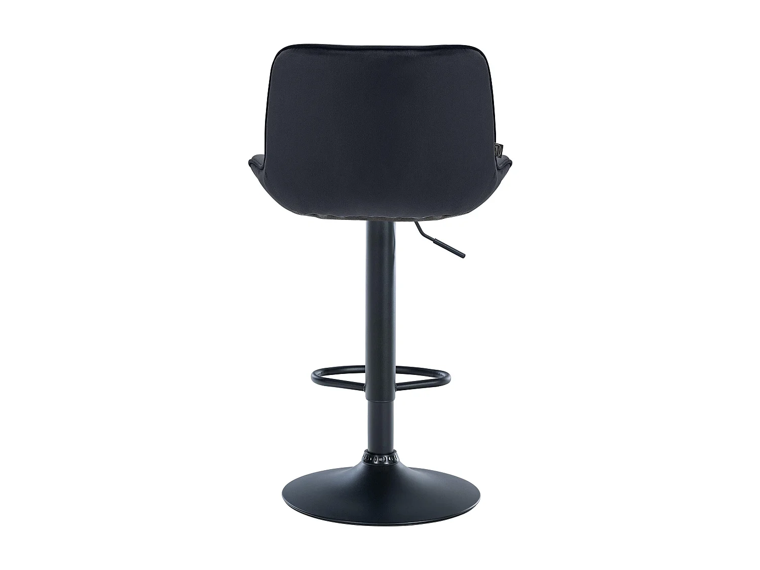 Lot de 2  Tabouret de bar - Velours & Noir - Noir - Vonore