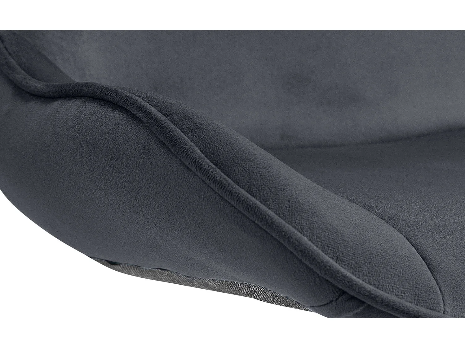 Lot de 2  Tabouret de bar - Velours & Noir - Noir - Vonore