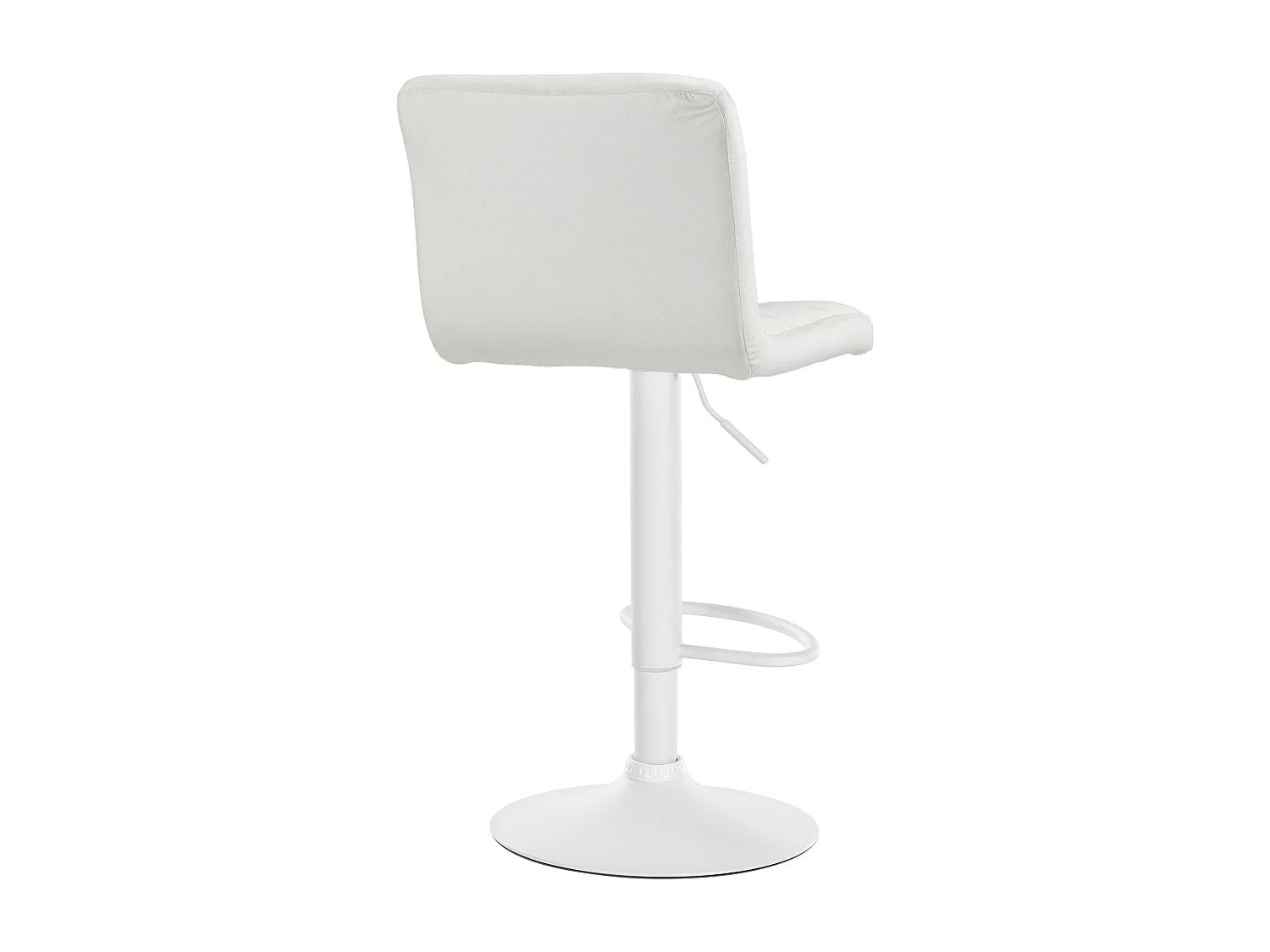 Lot de 2  Tabouret de bar - Velours & Blanc - Crème - Peru