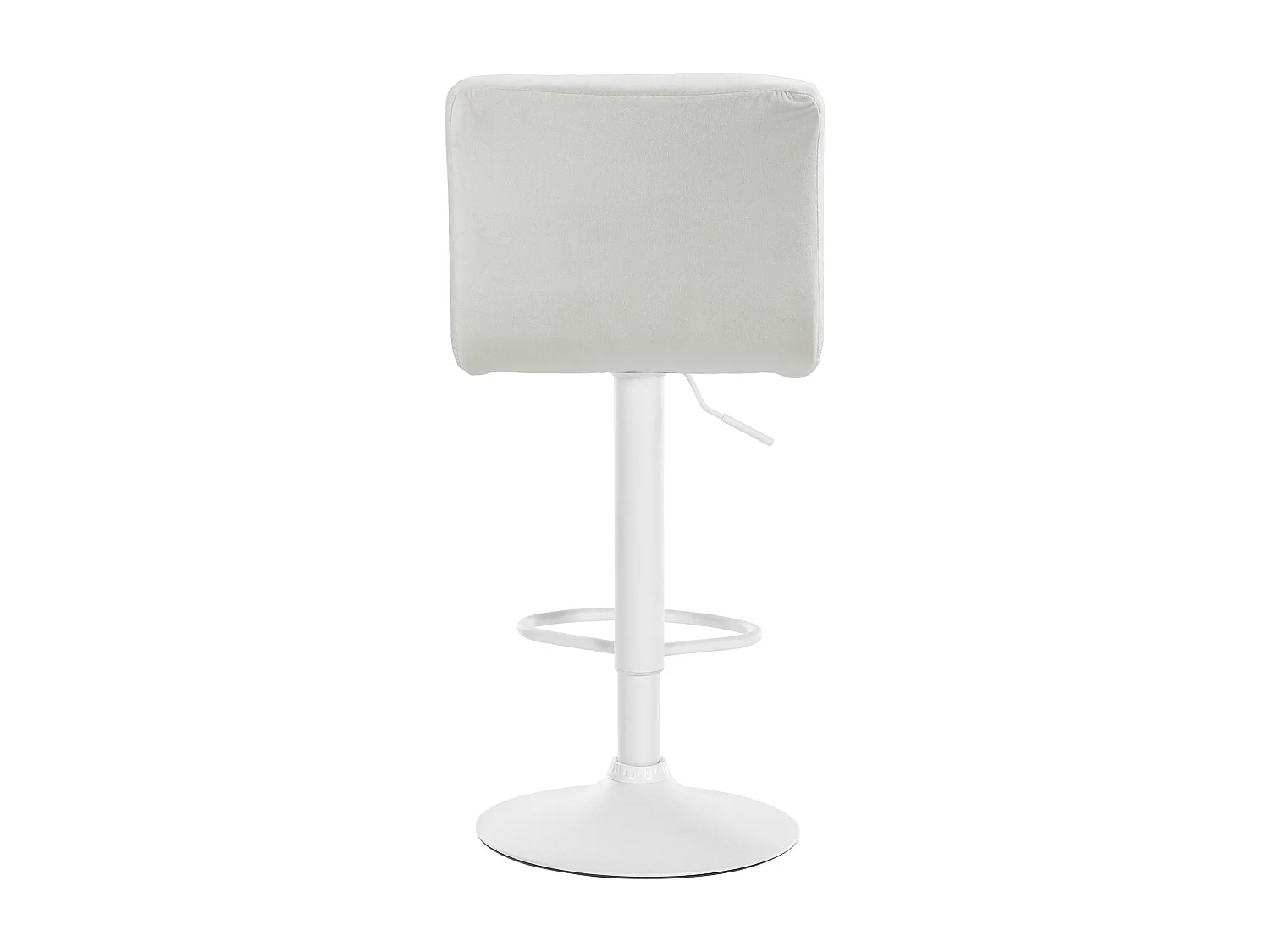 Lot de 2  Tabouret de bar - Velours & Blanc - Crème - Peru