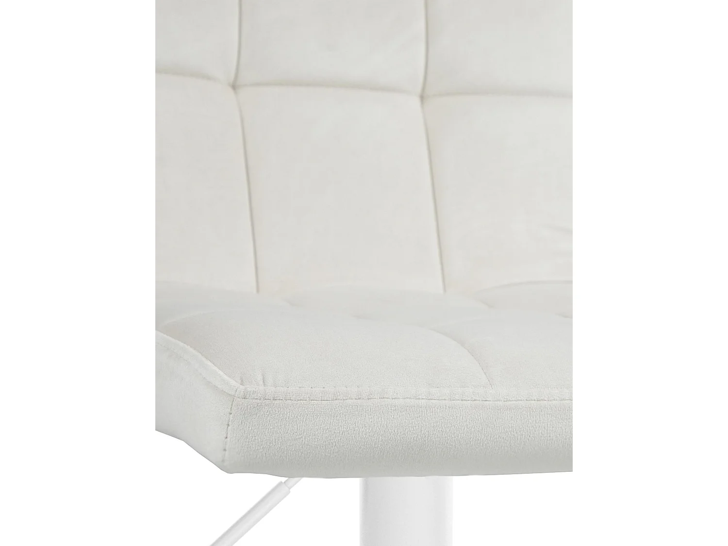 Lot de 2  Tabouret de bar - Velours & Blanc - Crème - Peru