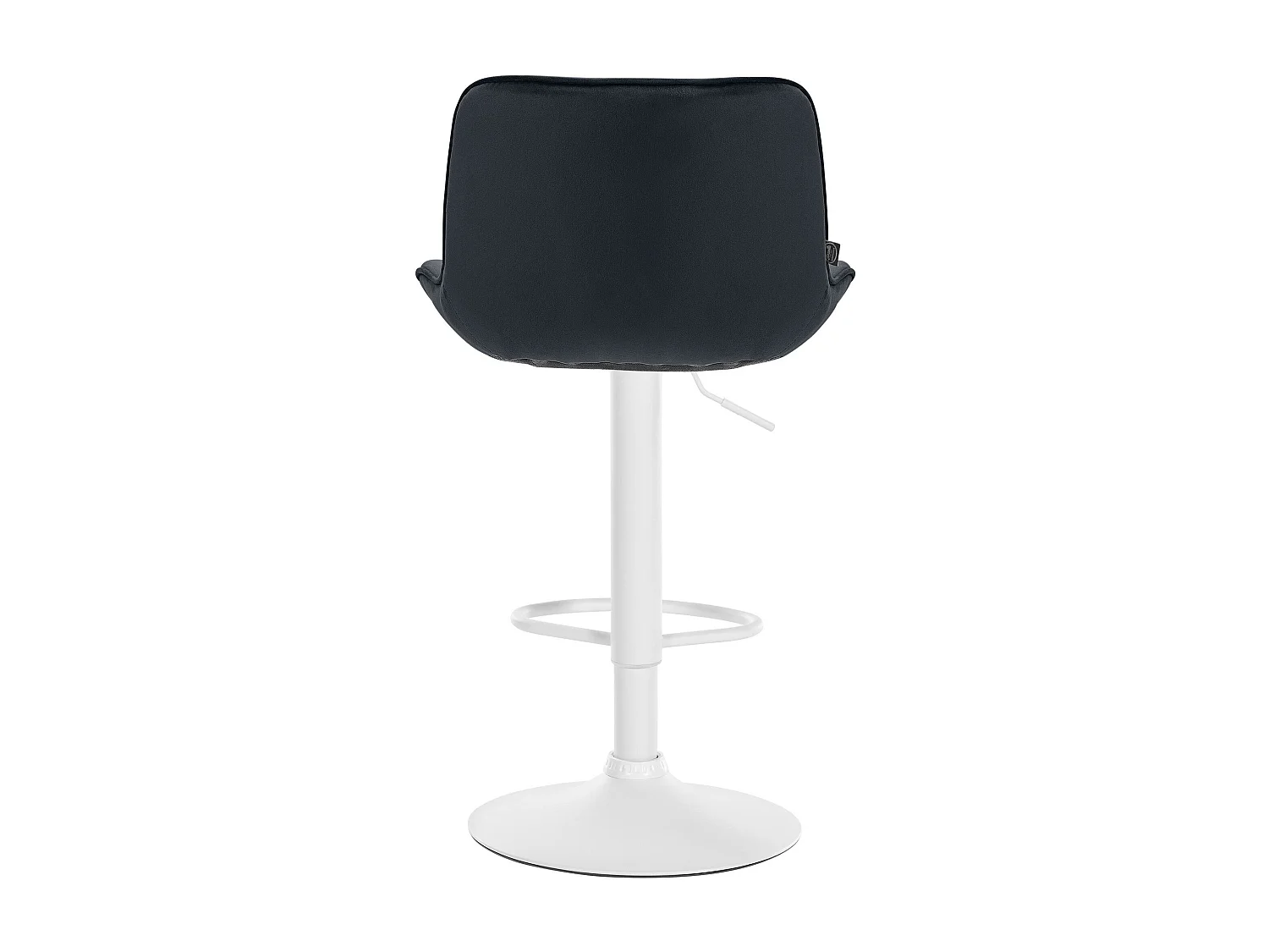 Lot de 2  Tabouret de bar - Velours & Blanc - Noir - Vonore