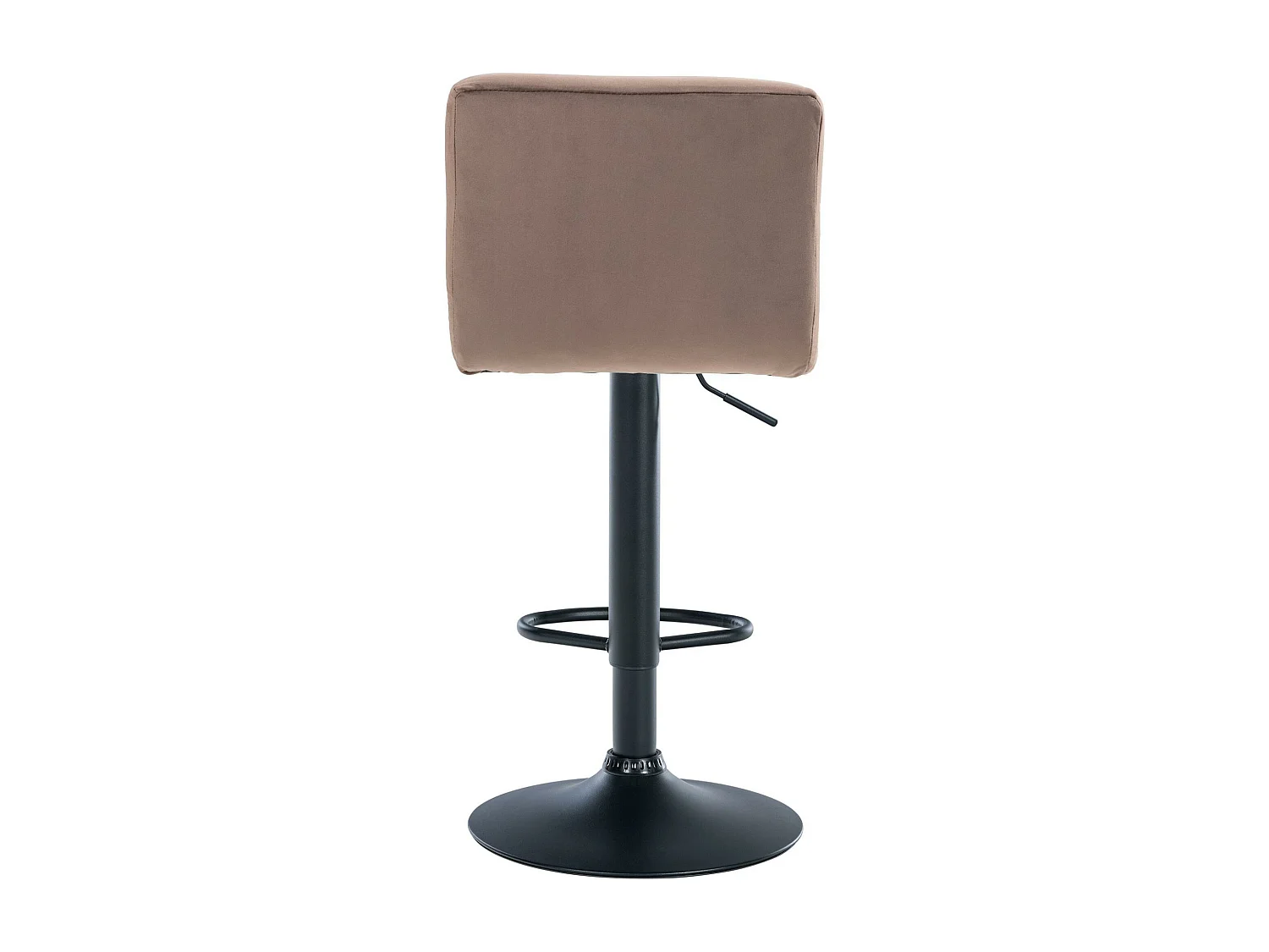 Lot de 2  Tabouret de bar - Velours & Noir - Marron - Peru