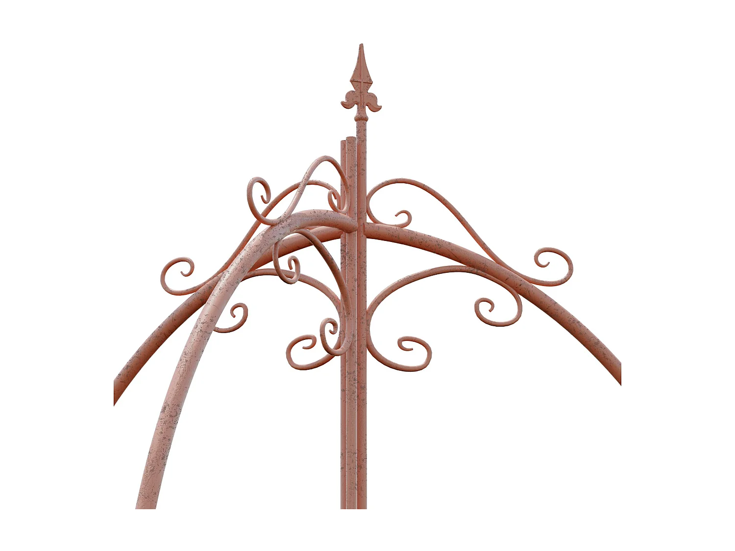 Treillis - Métal - Marron - Flowton