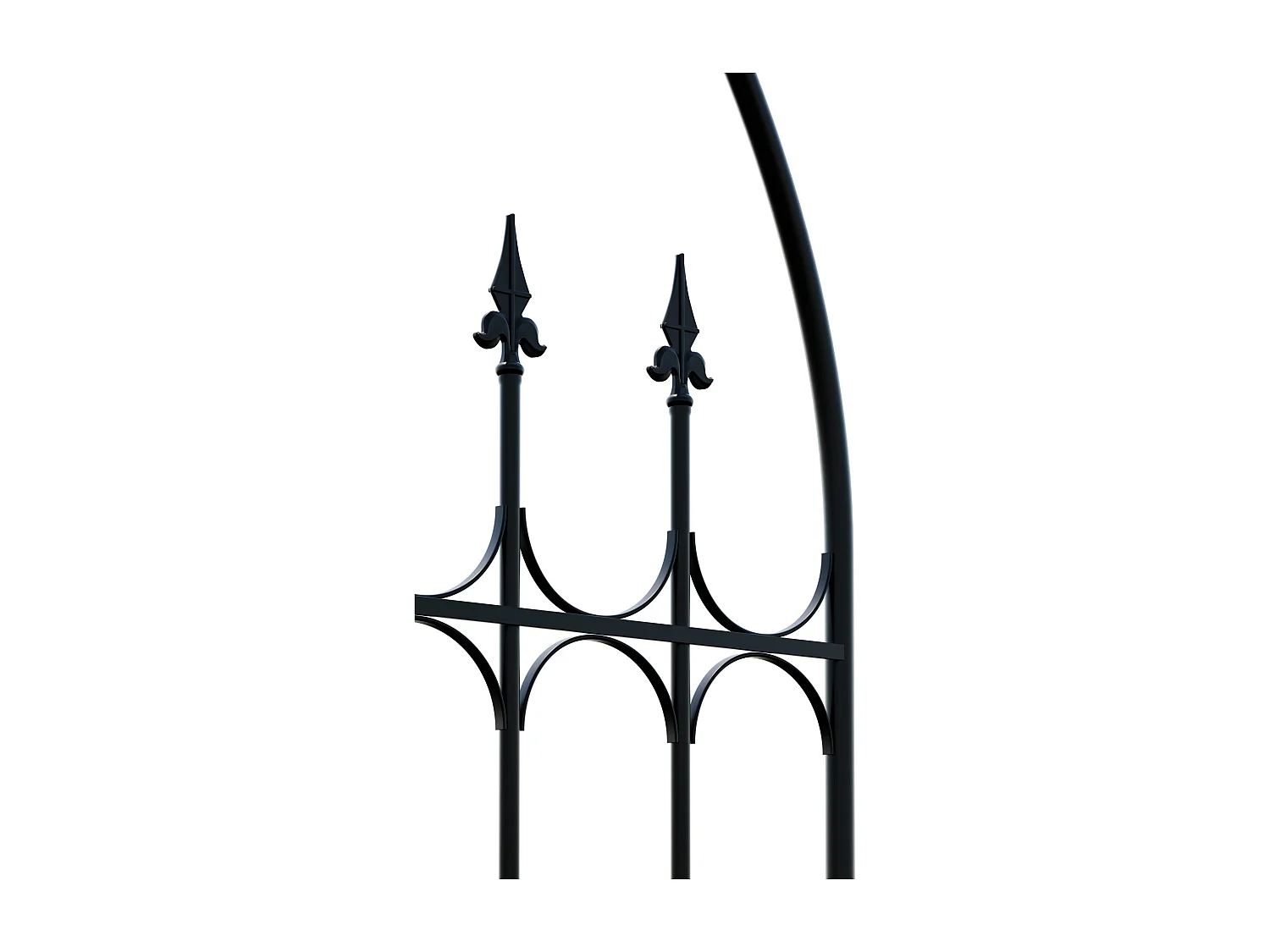 Treillis - Métal - Noir - Flowton