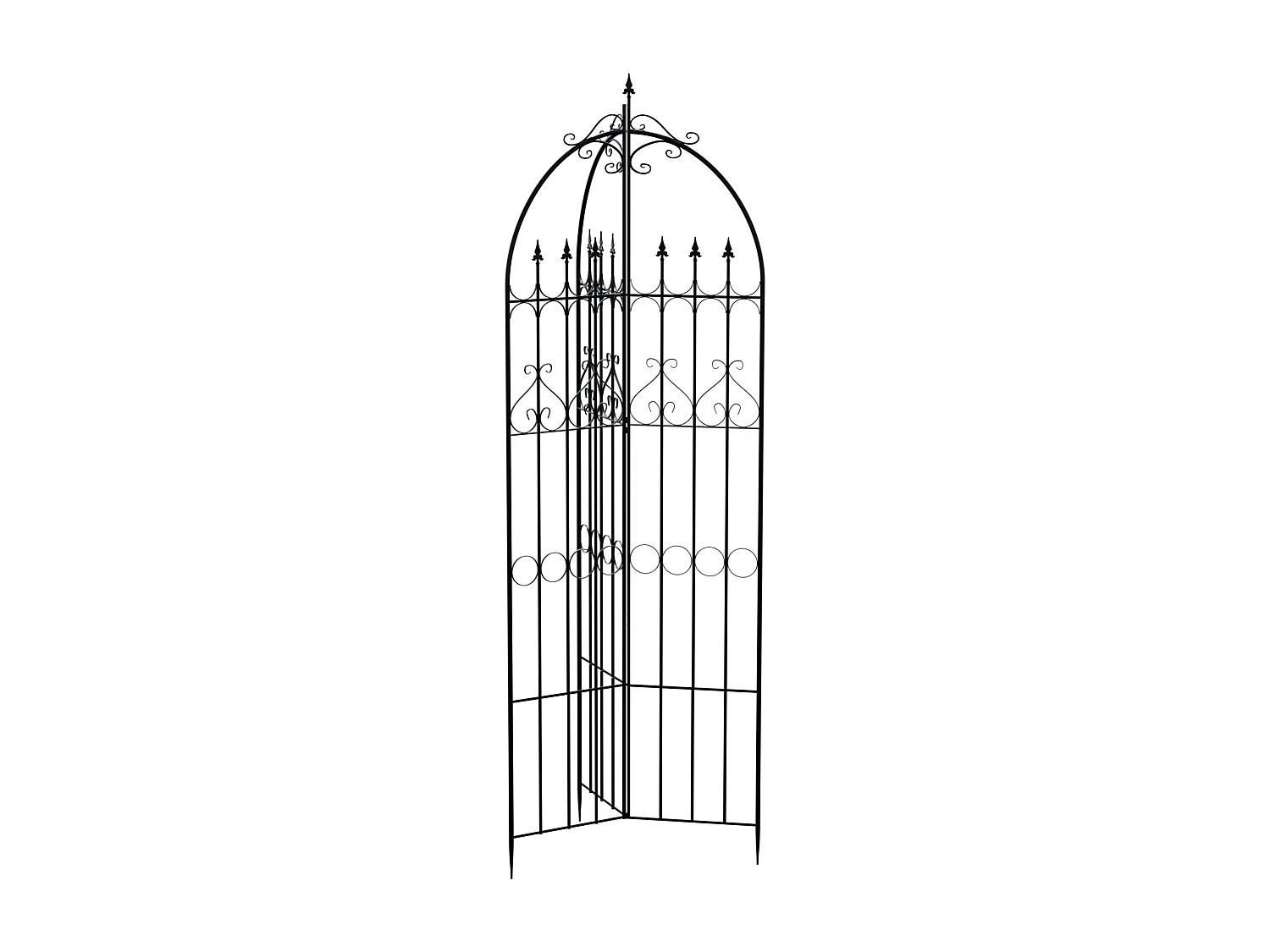 Treillis - Métal - Noir - Flowton