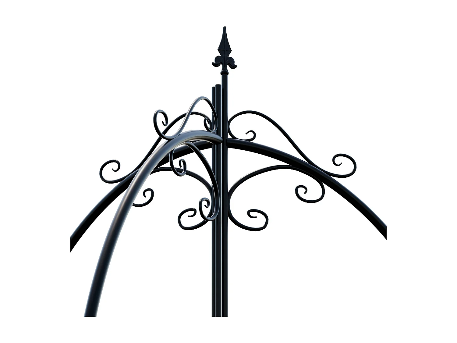 Treillis - Métal - Noir - Flowton