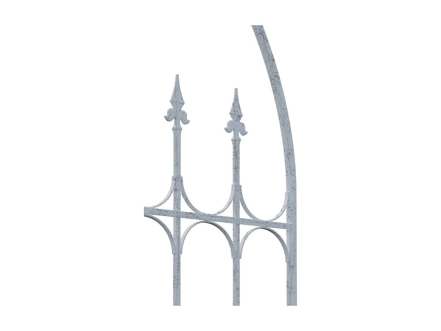 Treillis - Métal - Blanc antique - Flowton