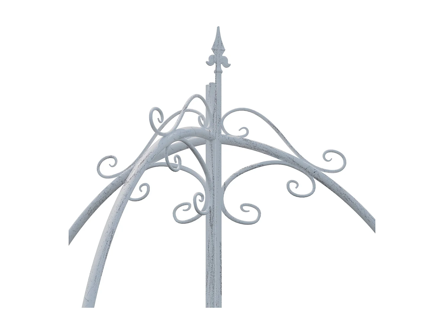 Treillis - Métal - Blanc antique - Flowton