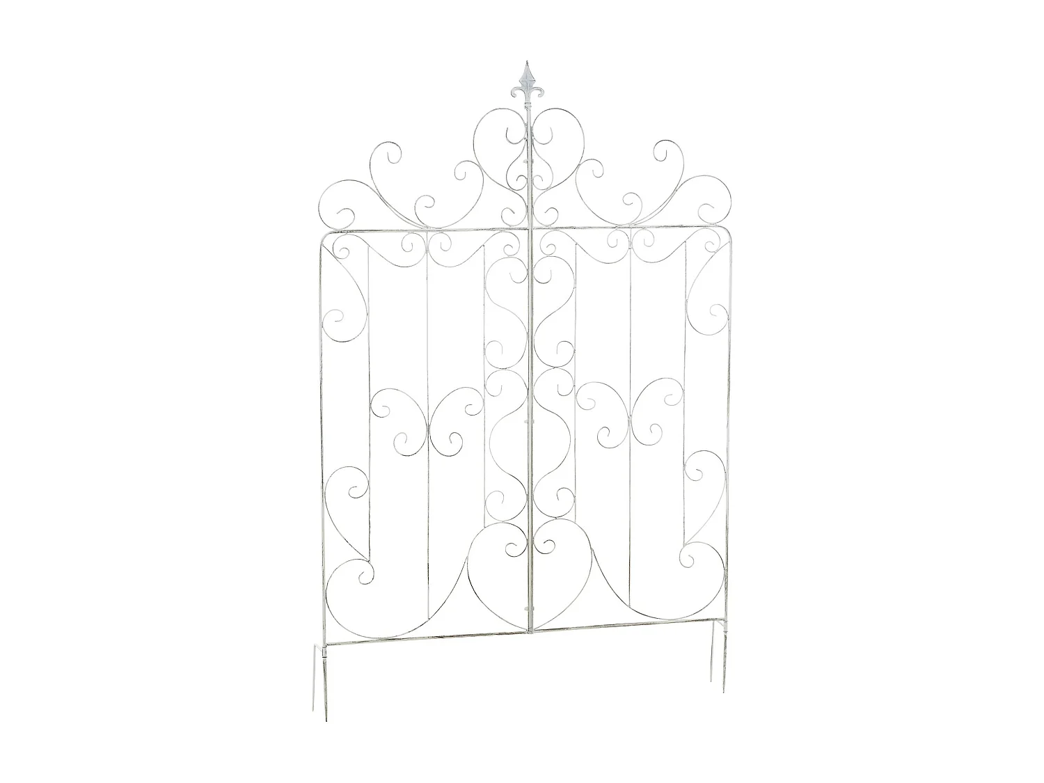 Treillis - Métal & Nature - Blanc antique - Mandevilla