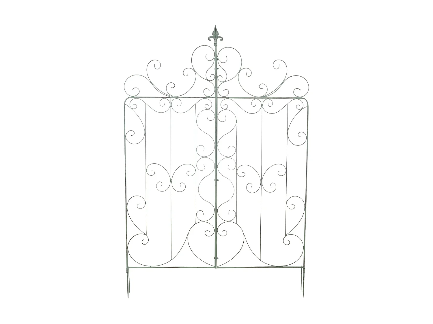 Rankgitter - Metall & natura - antik-grün - Mandevilla