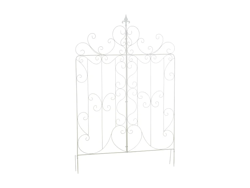 Treillis - Métal & Nature - Blanc - Mandevilla