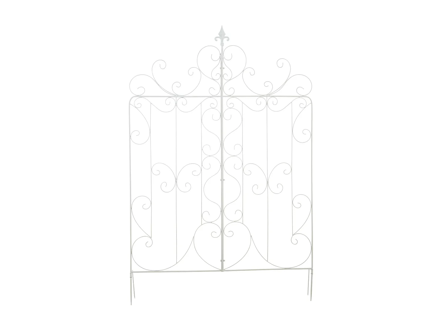 Treillis - Métal & Nature - Blanc - Mandevilla