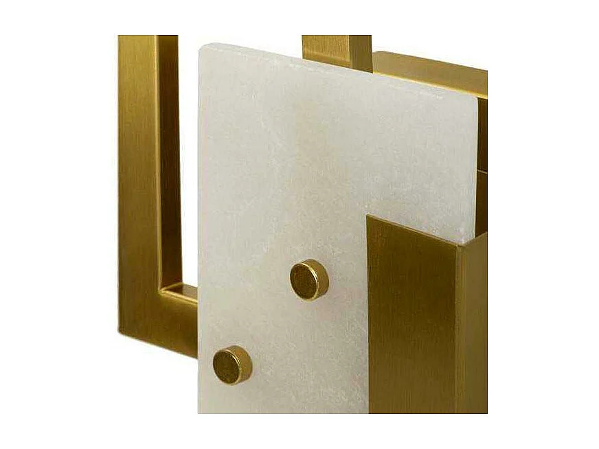 Applique Murale Design en Verre "Cube" 33cm Or