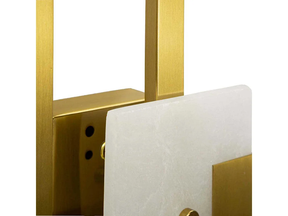 Applique Murale Design en Verre "Cube" 33cm Or