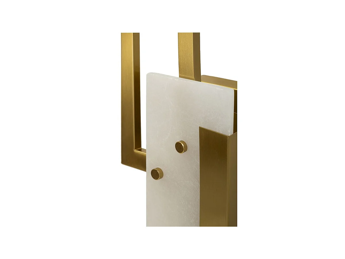 Applique Murale Design en Verre "Cube" 33cm Or