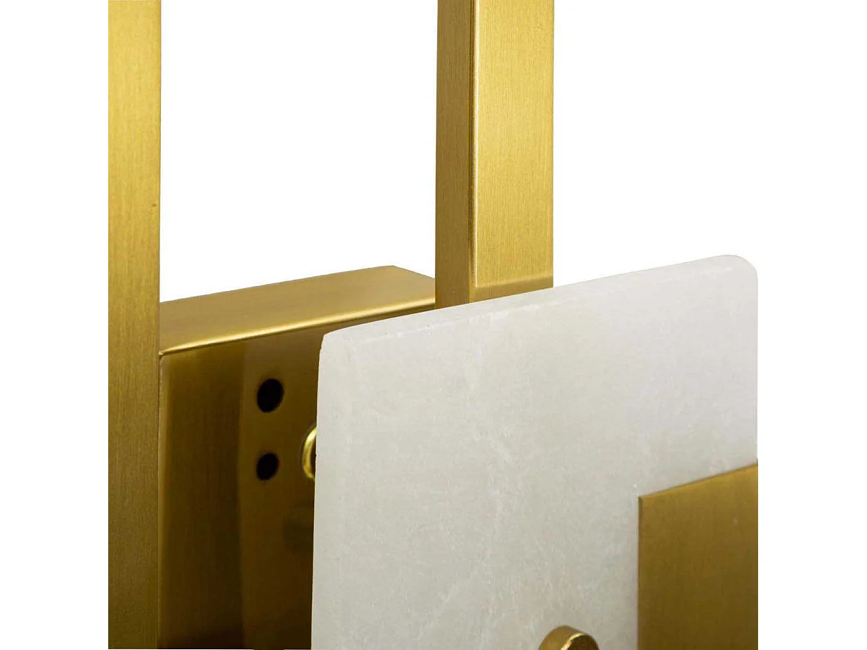 Applique Murale Design en Verre "Cube" 33cm Or