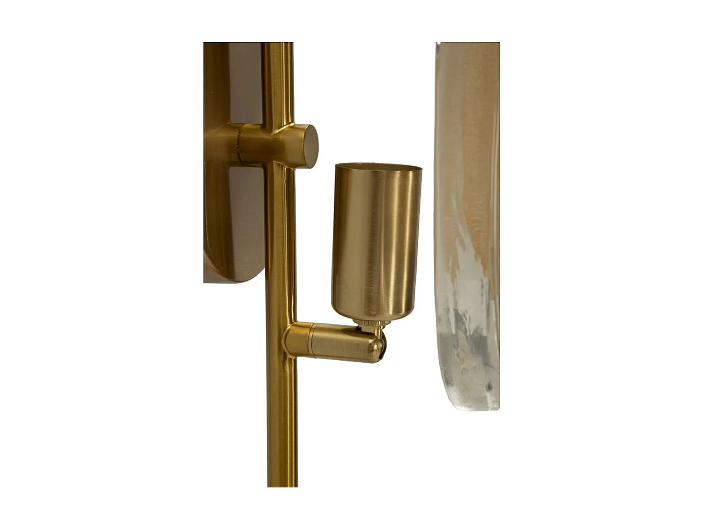 Applique Murale en Verre "Softy" 38cm Or