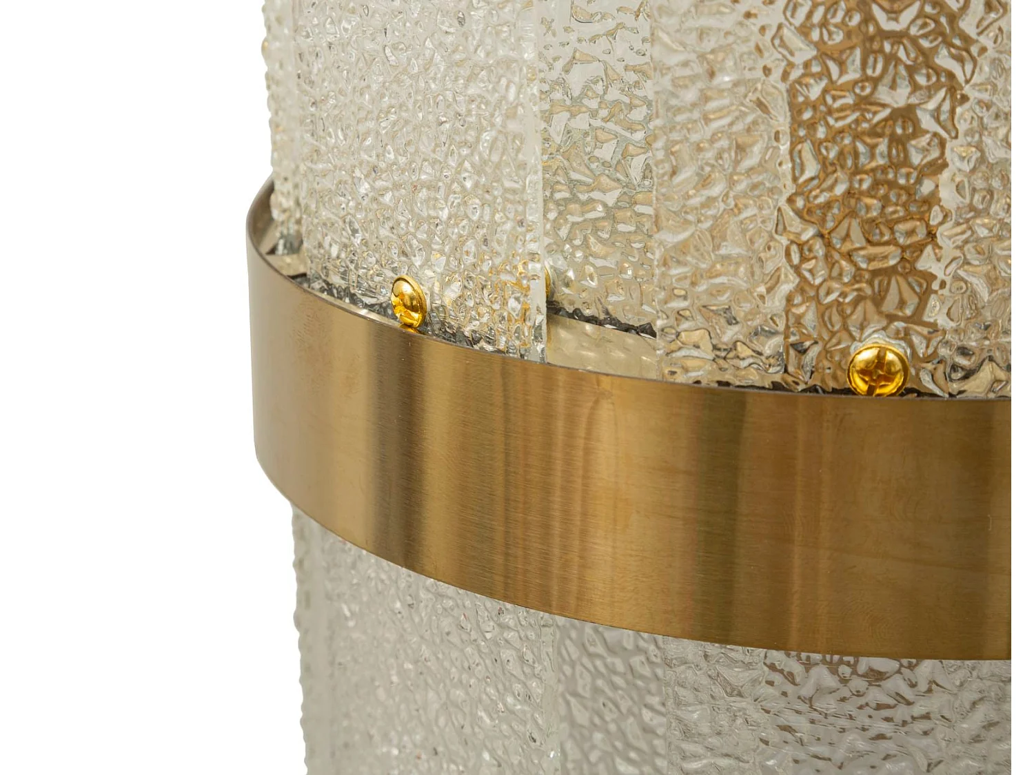 Applique Murale en Verre "Gris" 28cm Blanc