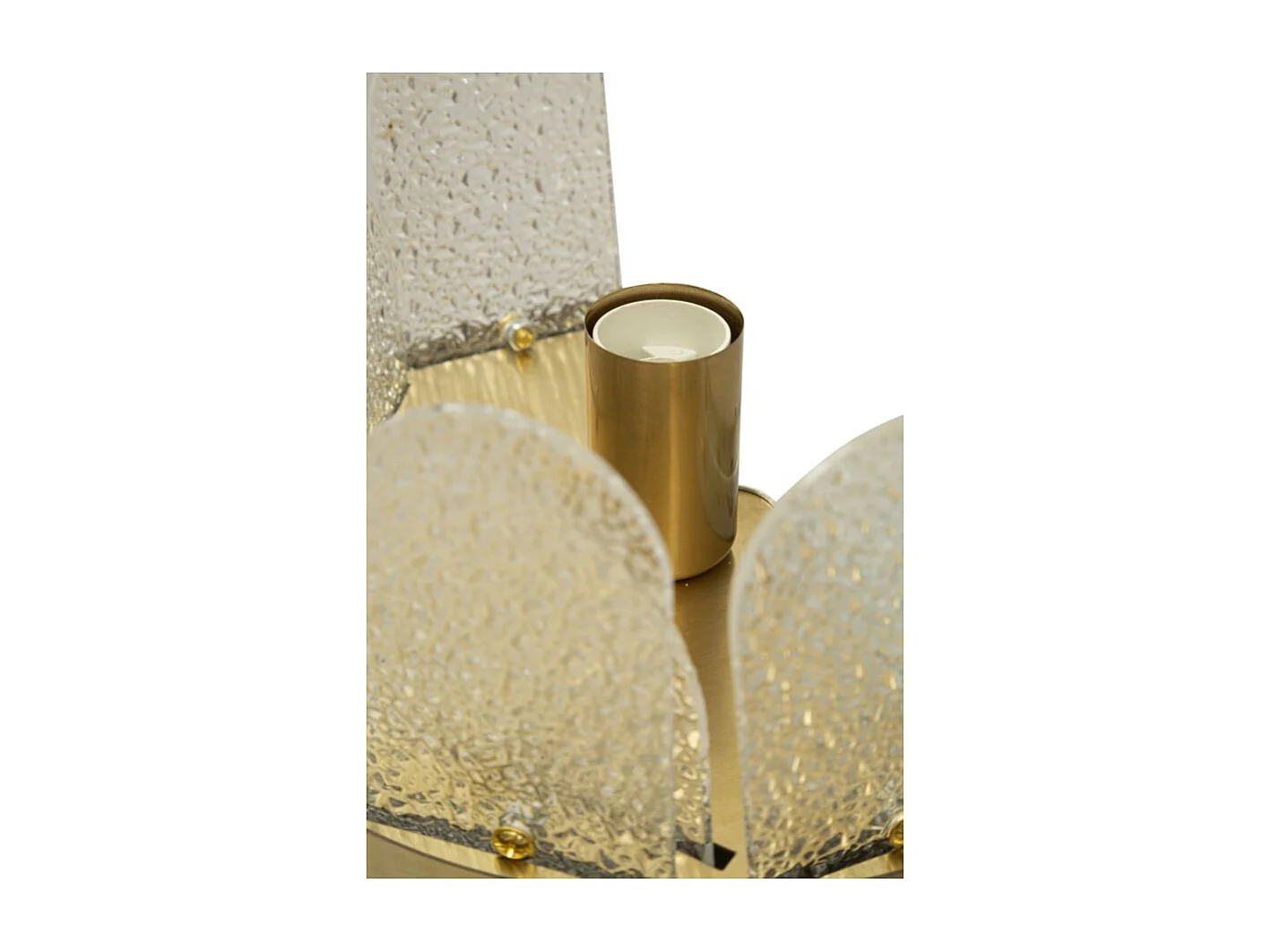 Applique Murale en Verre "Gris" 28cm Blanc