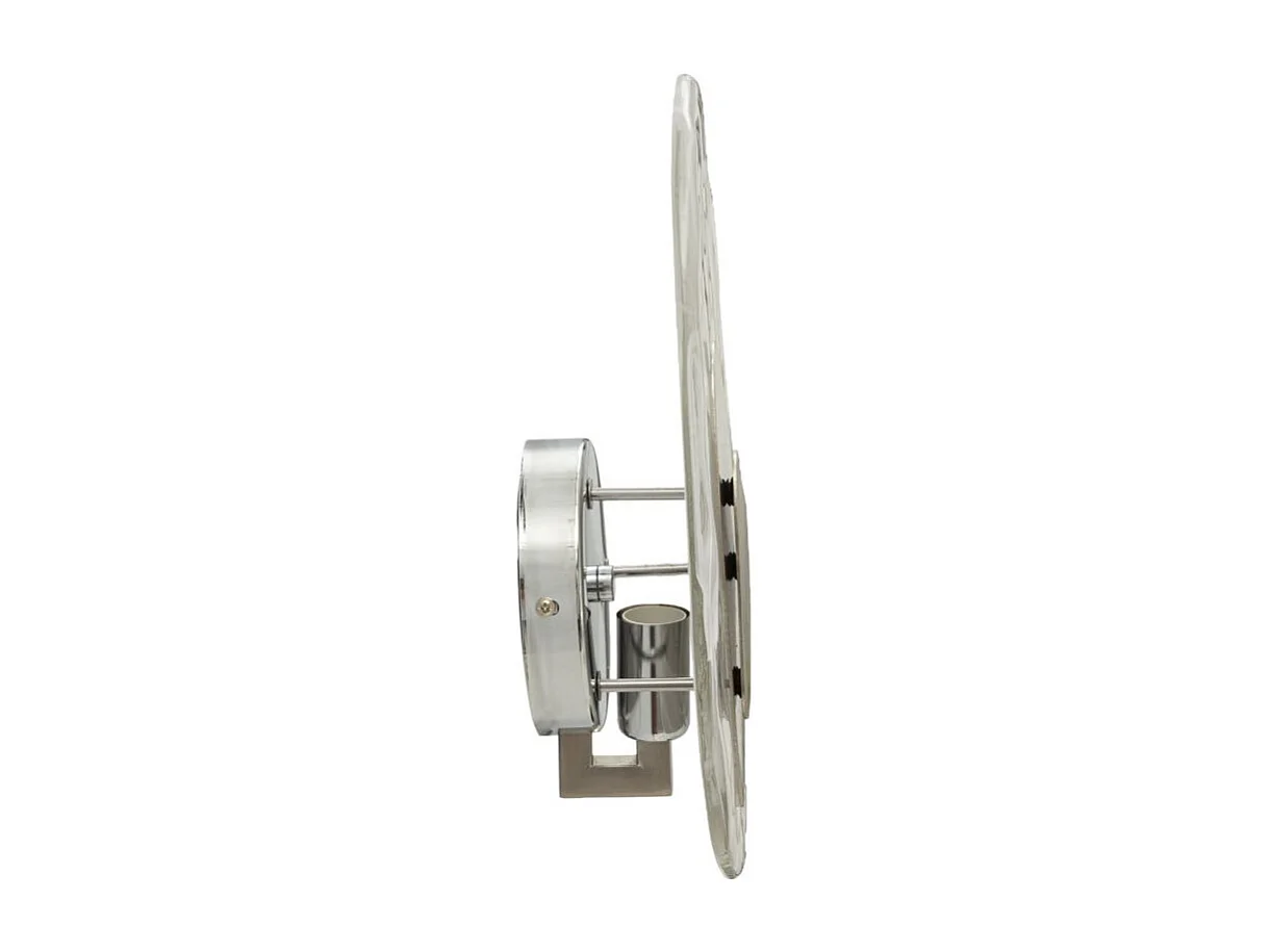 Applique Murale en Verre "Ocean" 32cm Blanc & Argent