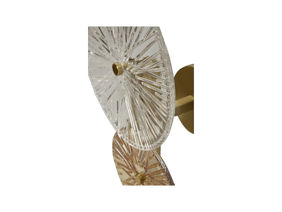 Applique Murale en Verre "Sunrise" 41cm Or