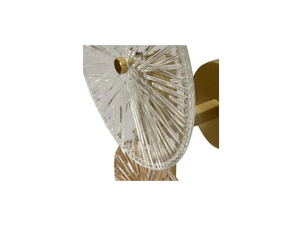 Applique Murale en Verre "Sunrise" 41cm Or