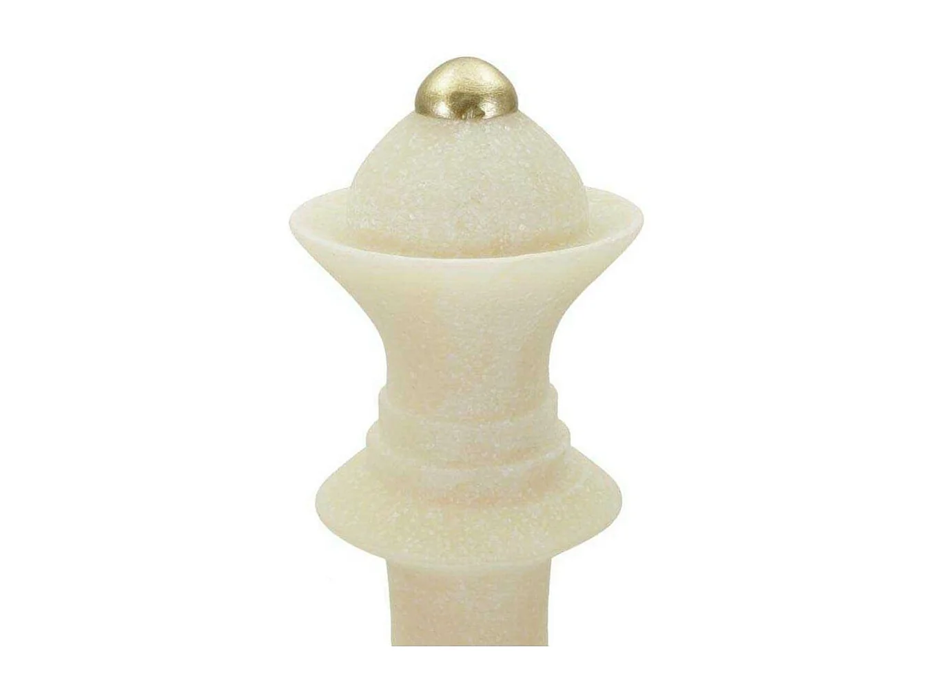 Pièce d'Échec Déco Reine "Quarzy" 36cm Blanc