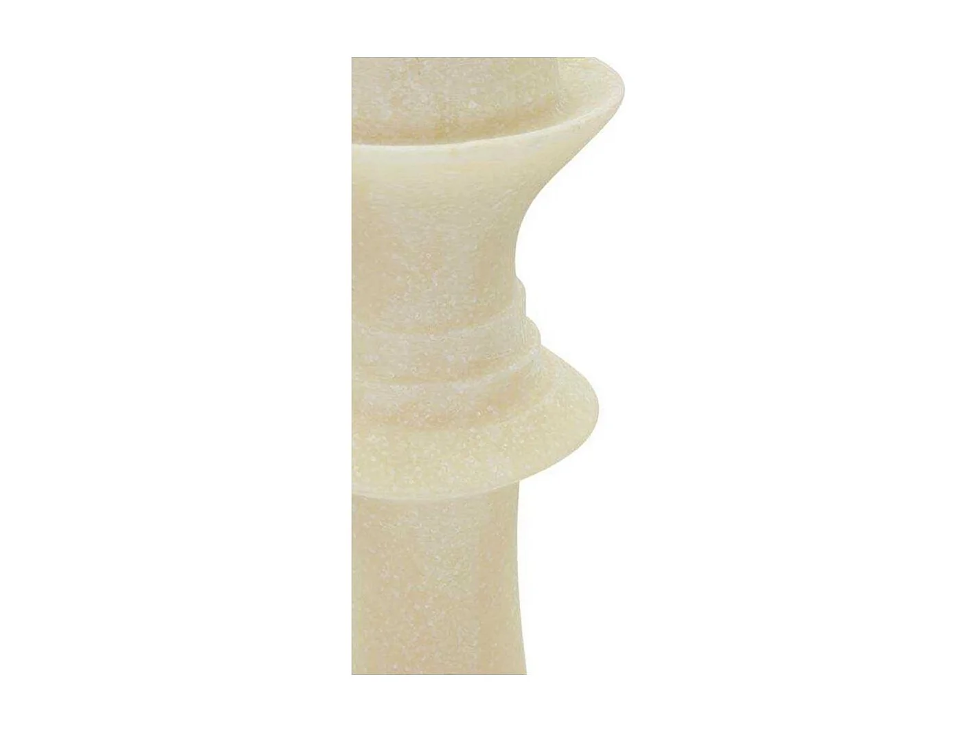 Pièce d'Échec Déco Reine "Quarzy" 36cm Blanc