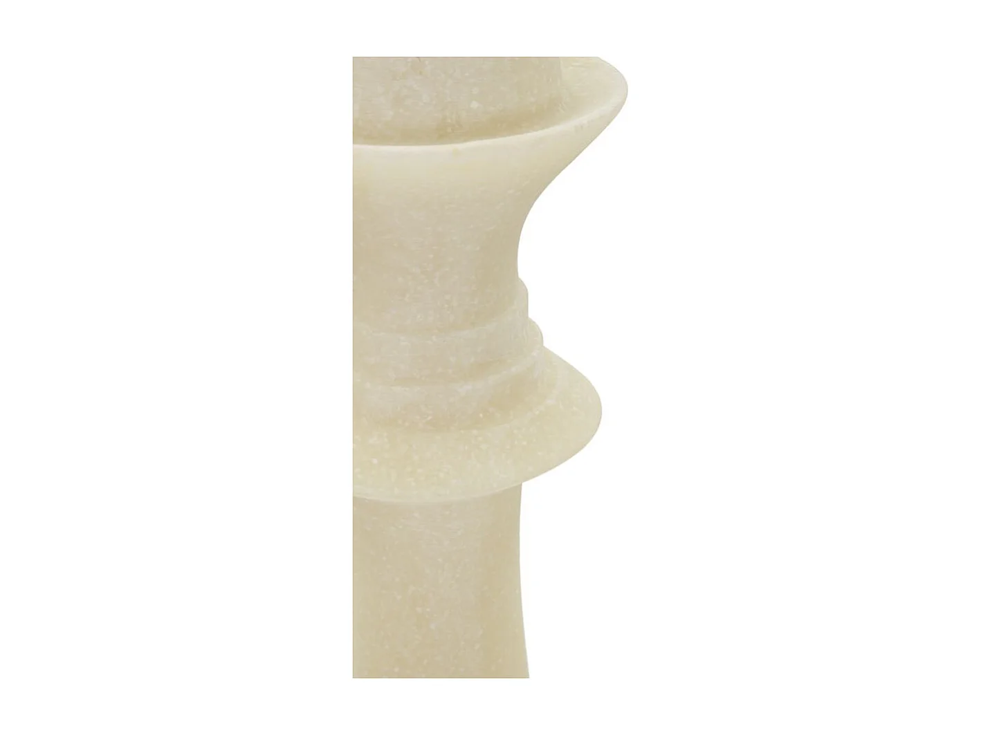 Pièce d'Échec Déco Reine "Quarzy" 36cm Blanc