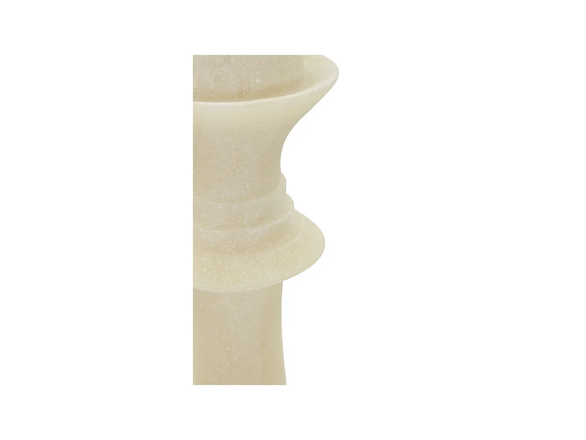 Regina degli scacchi in resina beige e dorata Ø cm 12x36
