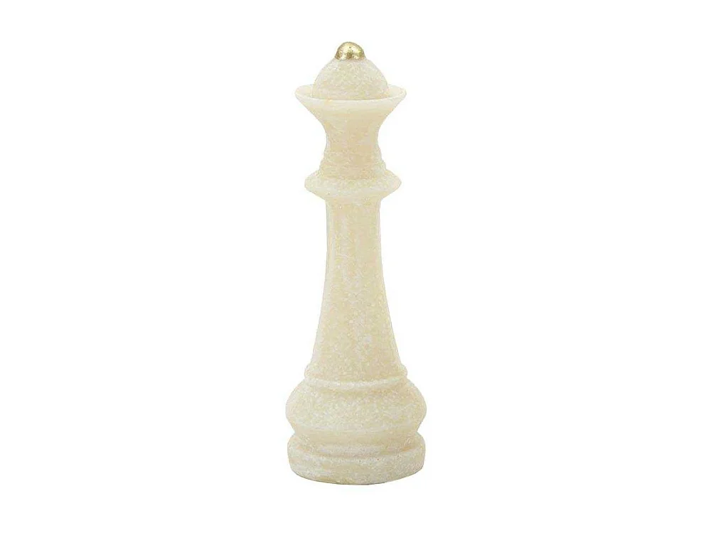 Lot de 8 Pièces d'Échec "Quarzy" 16cm Blanc