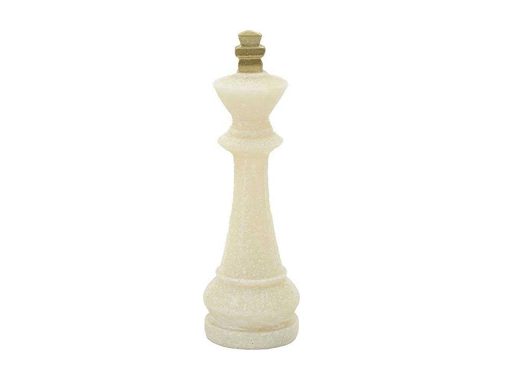 Lot de 8 Pièces d'Échec "Quarzy" 16cm Blanc
