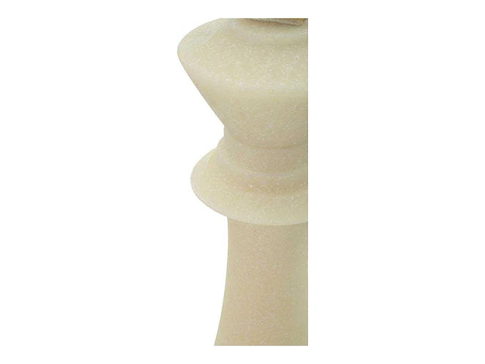 Re degli scacchi in resina beige e dorato Ø cm 13x41