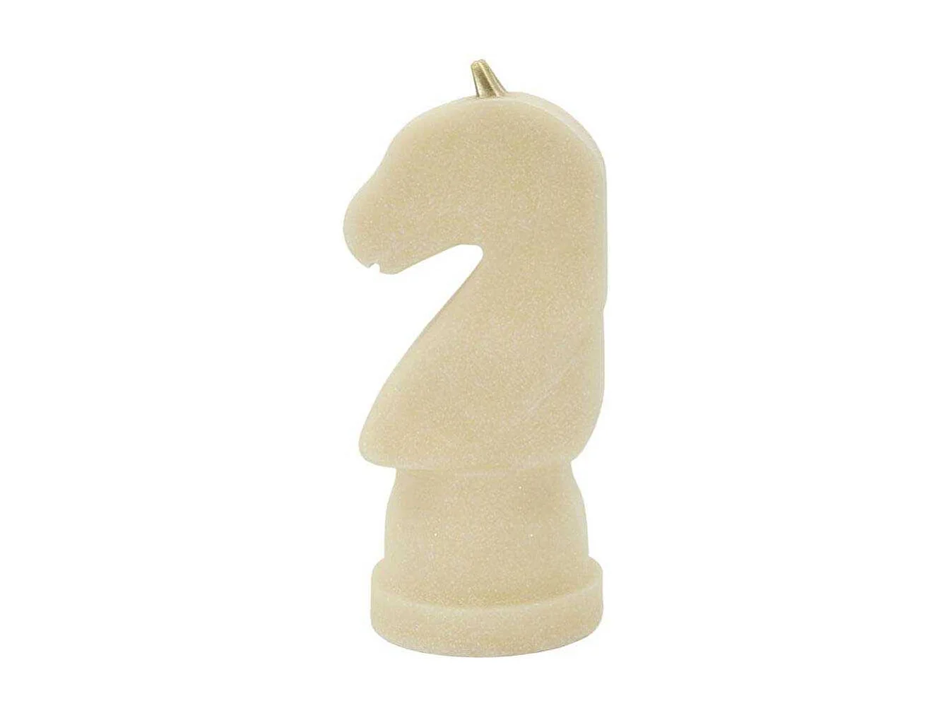 Pièce d'Échec Déco Cavalier "Quarzy" 31cm Blanc