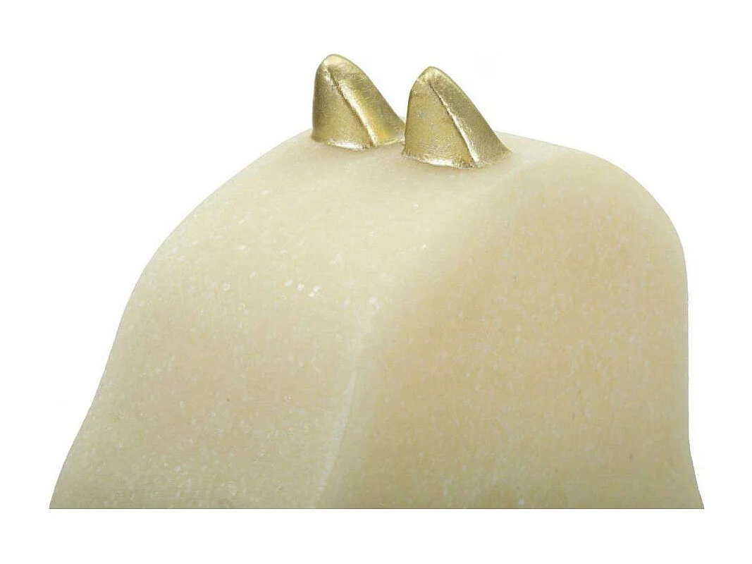 Pièce d'Échec Déco Cavalier "Quarzy" 31cm Blanc