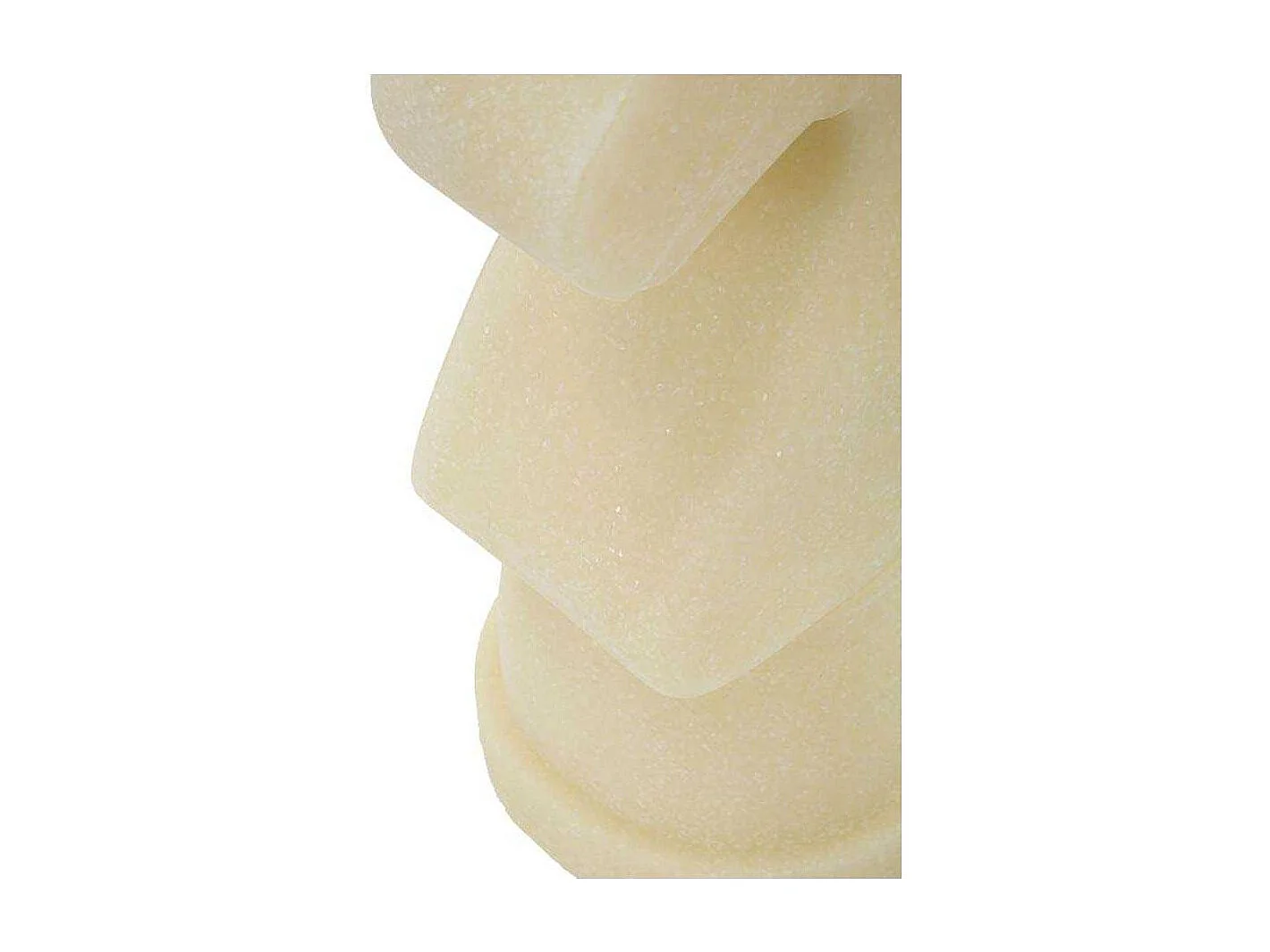 Pièce d'Échec Déco Cavalier "Quarzy" 31cm Blanc