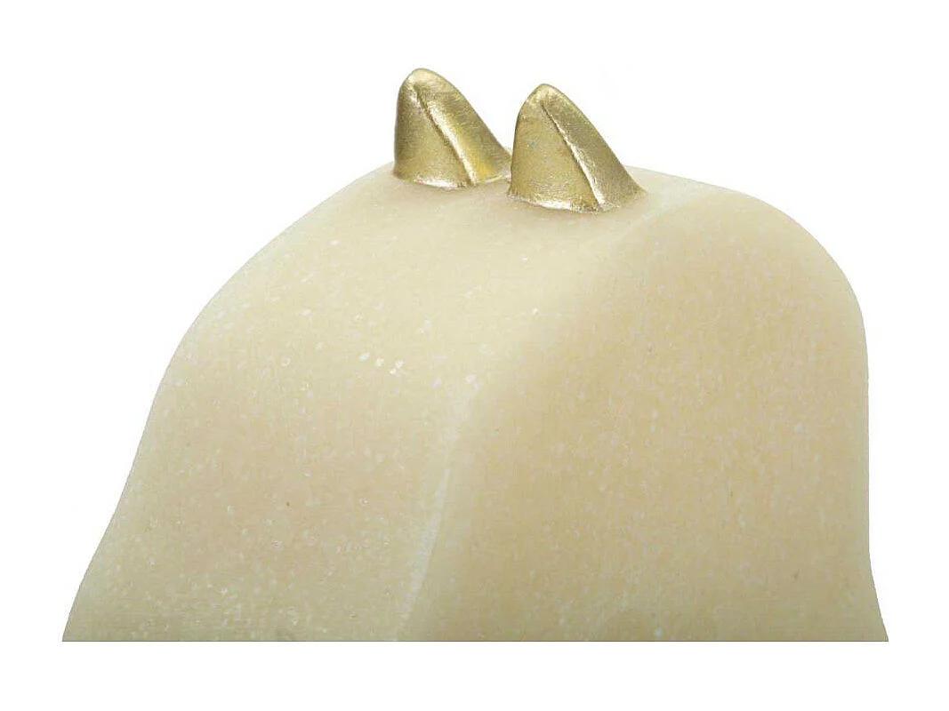 Pièce d'Échec Déco Cavalier "Quarzy" 31cm Blanc