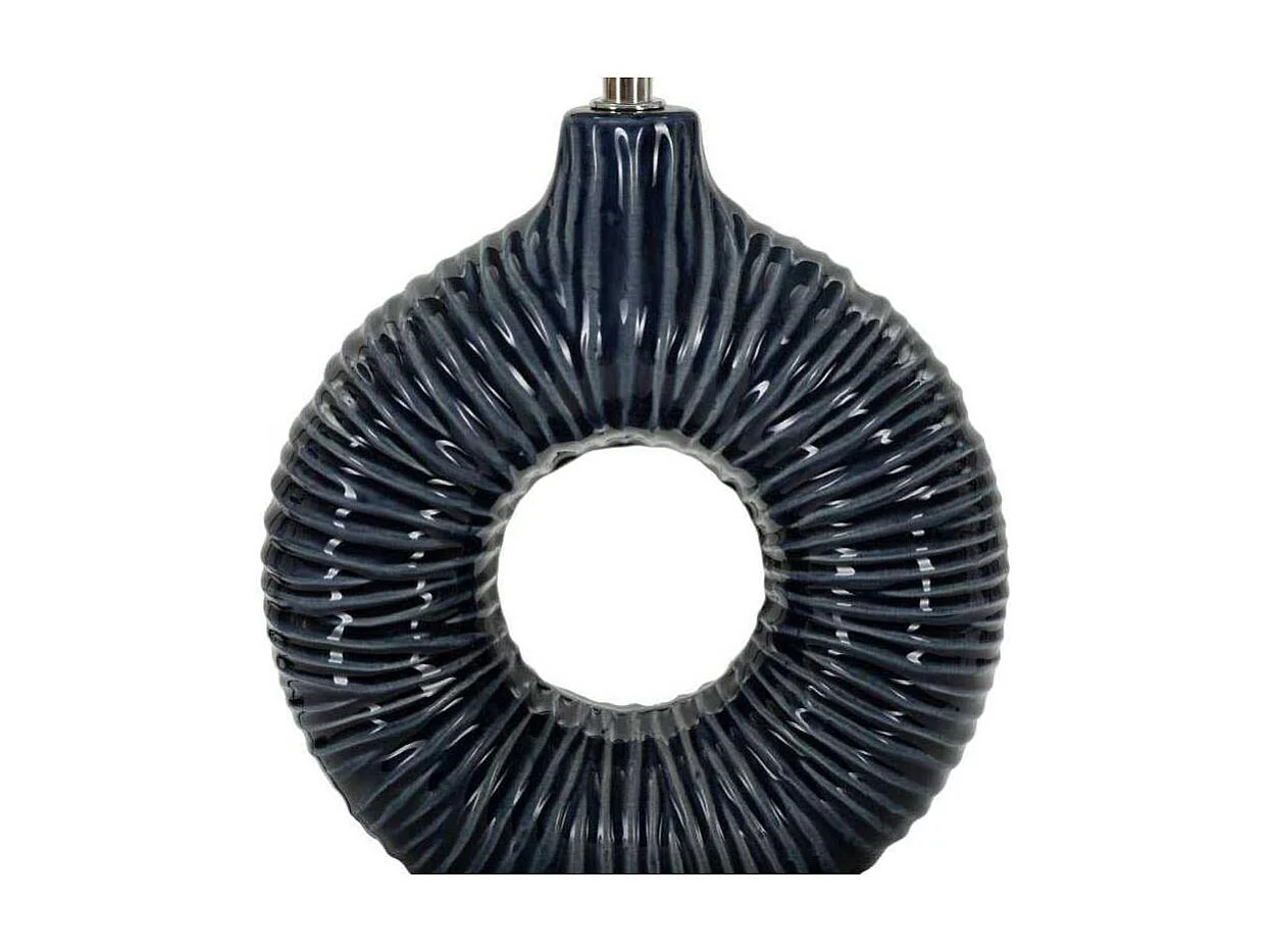 Lampe à Poser en Céramique "Seta" 43cm Bleu