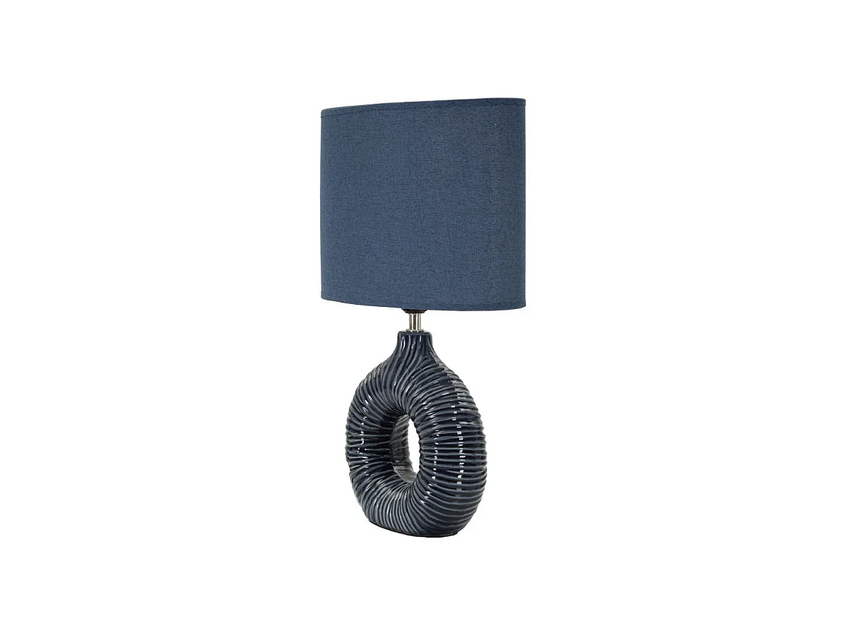 Lampe à Poser en Céramique "Seta" 43cm Bleu