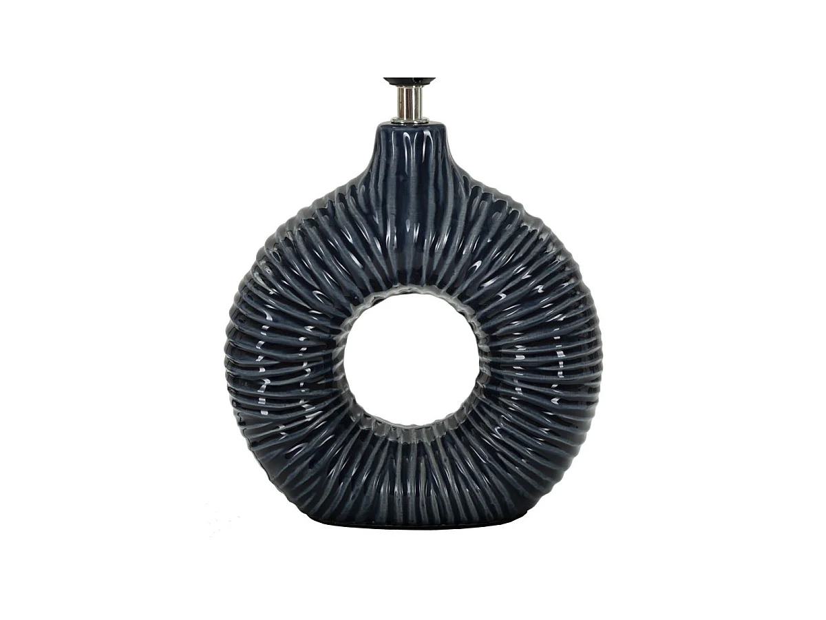 Lampe à Poser en Céramique "Seta" 43cm Bleu