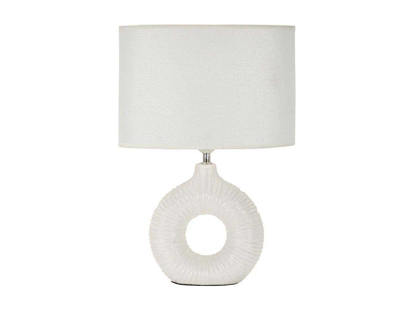 Lampe à Poser en Céramique "Seta" 43cm Blanc