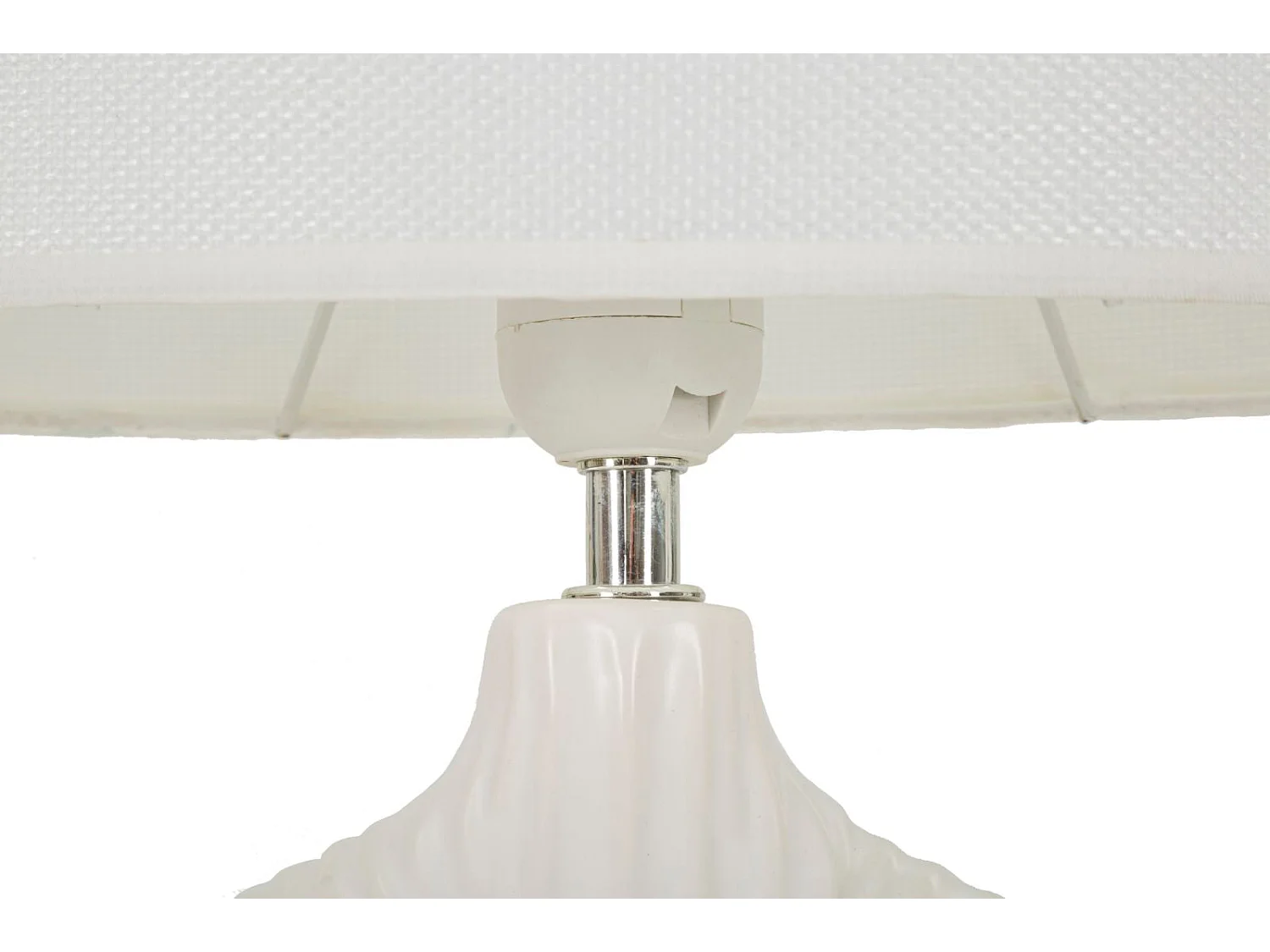 Lampe à Poser en Céramique "Seta" 43cm Blanc